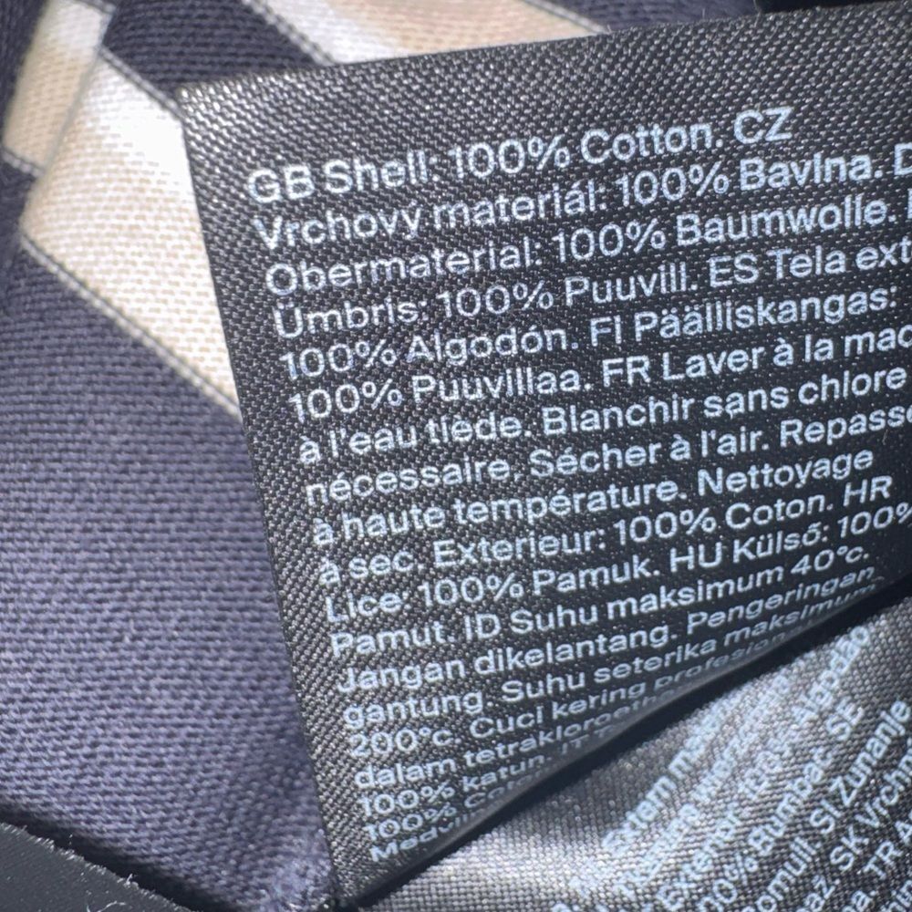 NEW COS CLEAN CUT REGULAR T-SHIRT in Beige/navy stripe - Picture 8 of 9